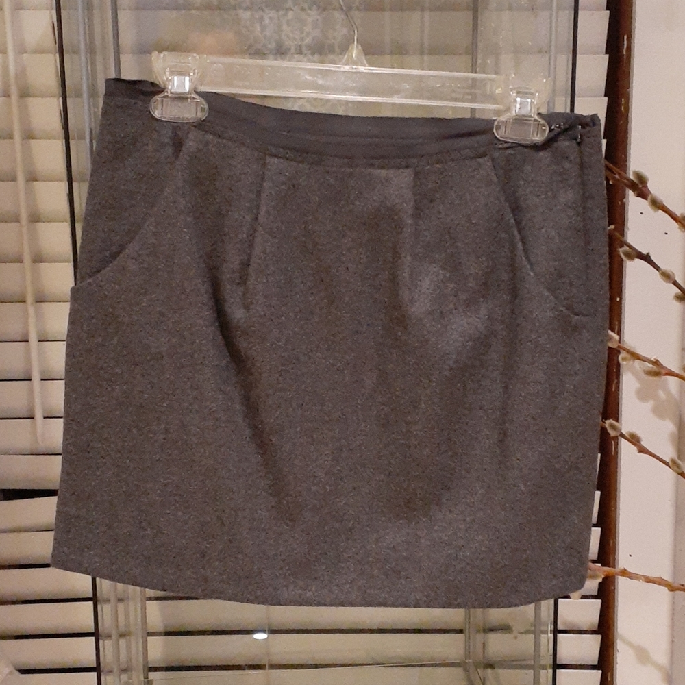 J crew wool blend mini skirt